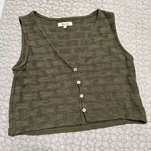 Madewell Basketweave Knit Vest